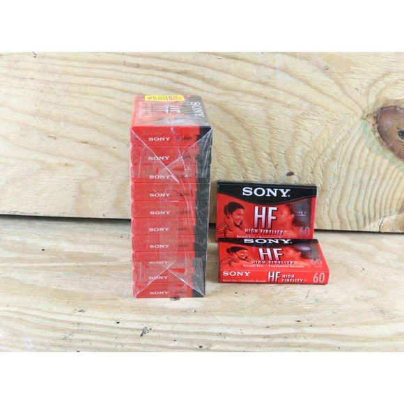 Sony Cassette Tapes Lot of 12 90min High Fidelity Sealed Audio - Picture 2 of 3